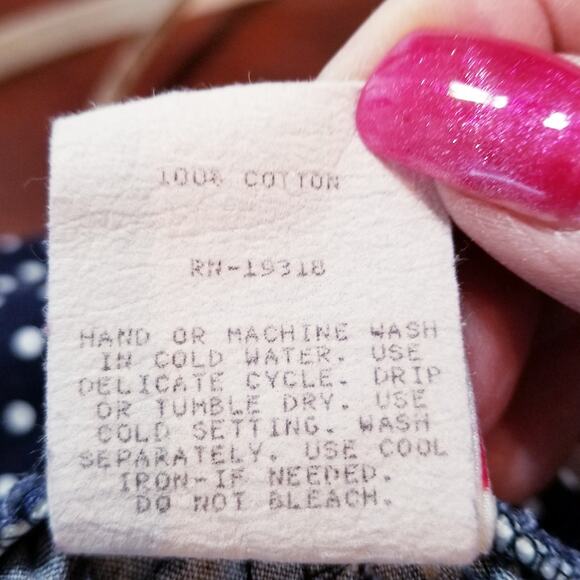 G.W. Division of Graff Women's Navy & White Polka Dot Capris Elastic Waist Sz 10 - Picture 8 of 8